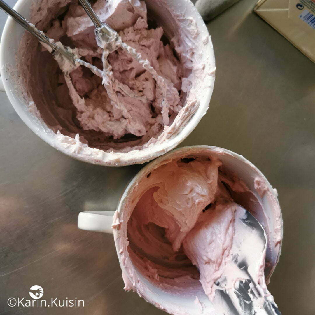 crème au beurre colorer