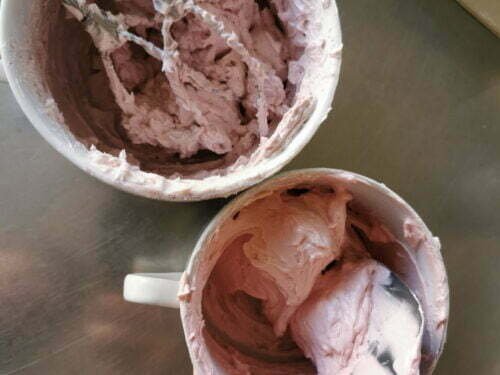 crème au beurre colorer