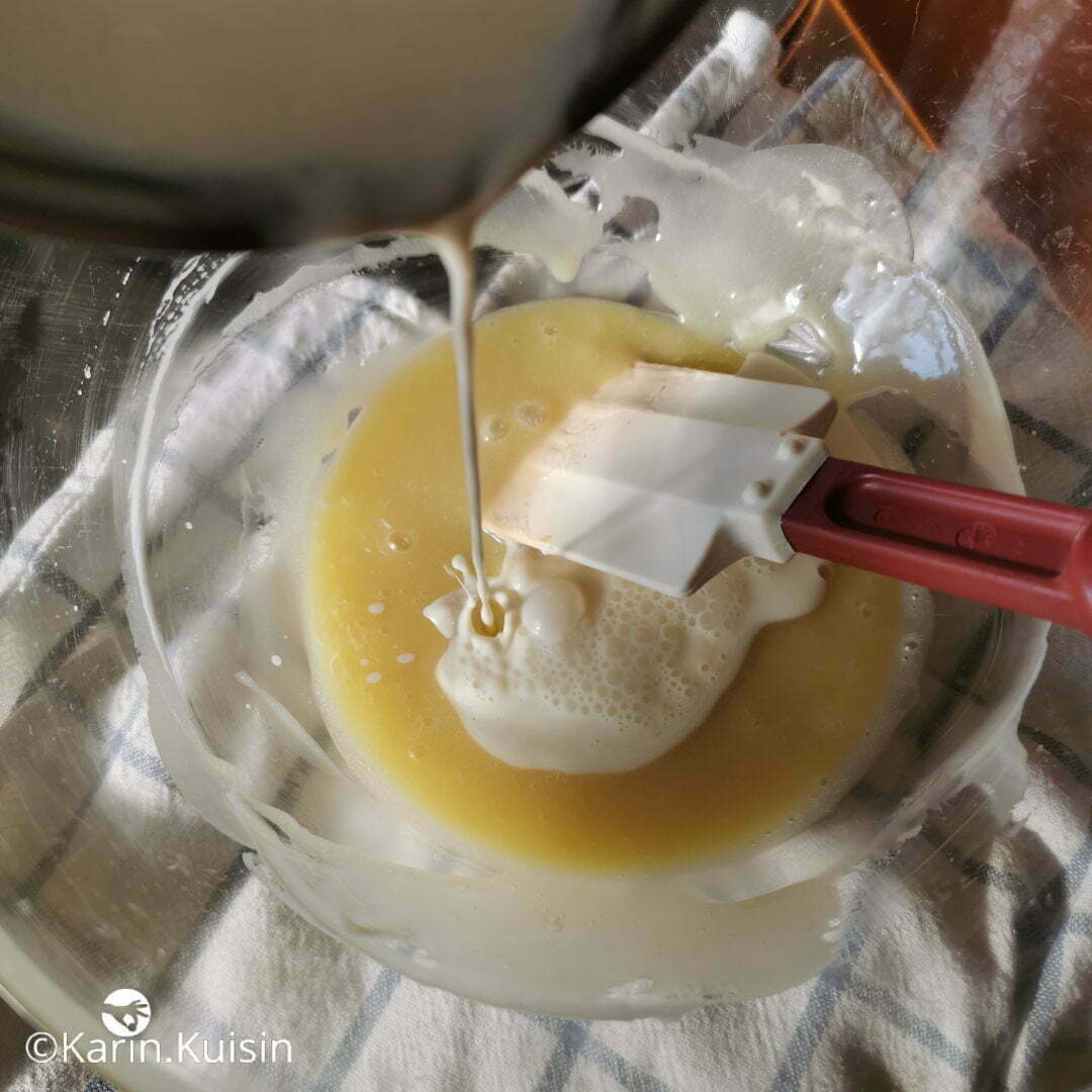 ganache chocolat blanc 1/3 crème verser