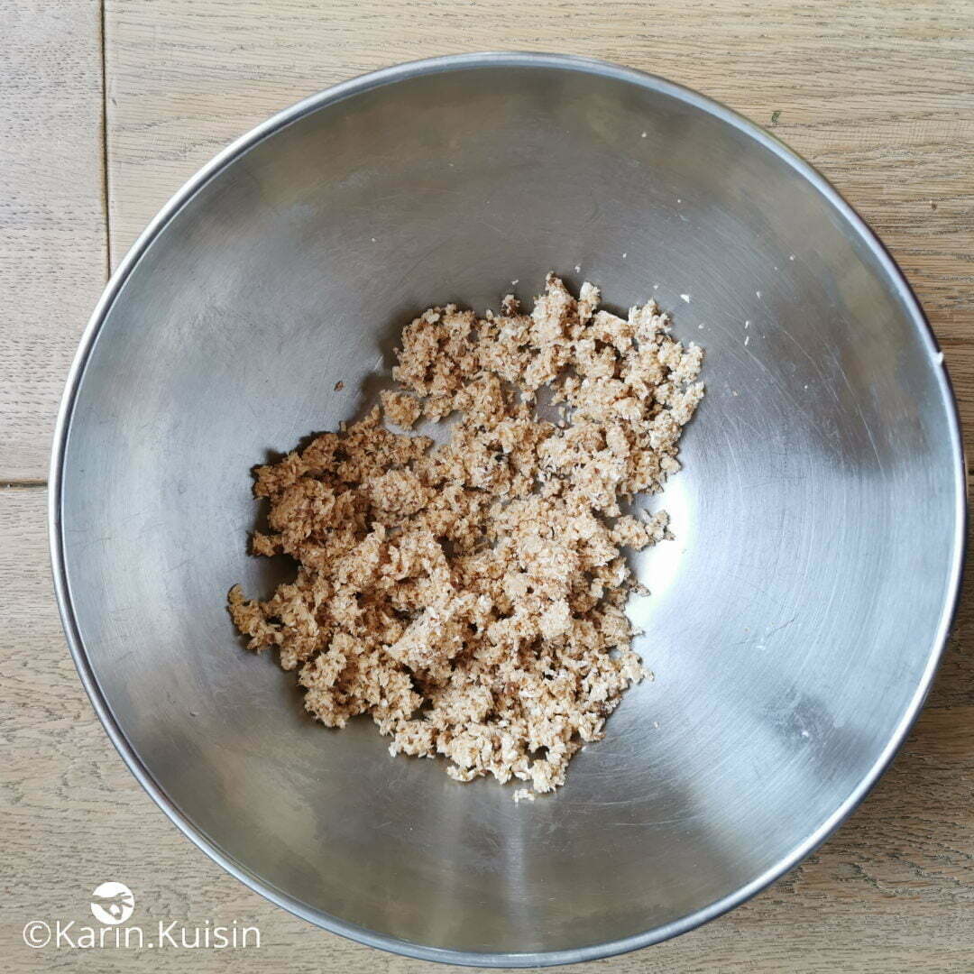 streusel coco mélanger