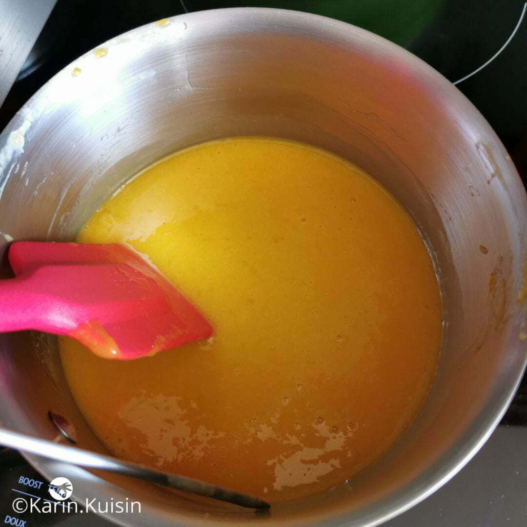 purée mangue passion chauffer