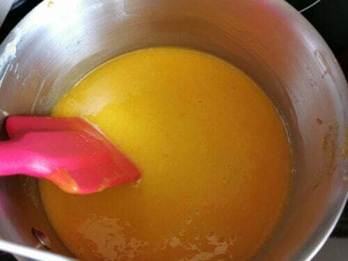 purée mangue passion chauffer