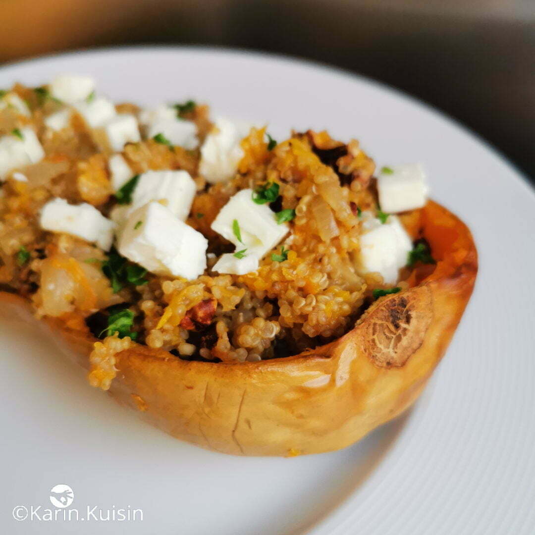 courge quinoa feta noix pécan