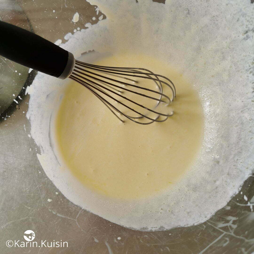 lait fermenté huile olive mélanger