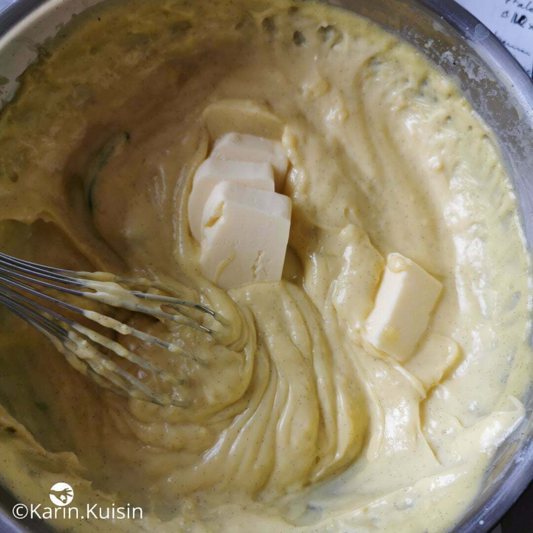 crème pâtissière beurre ajouter