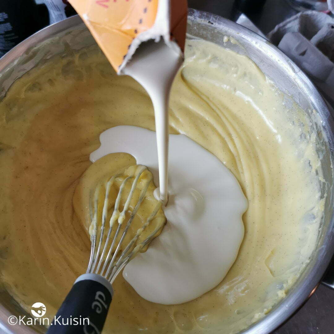 crème pâtissière 35% verser