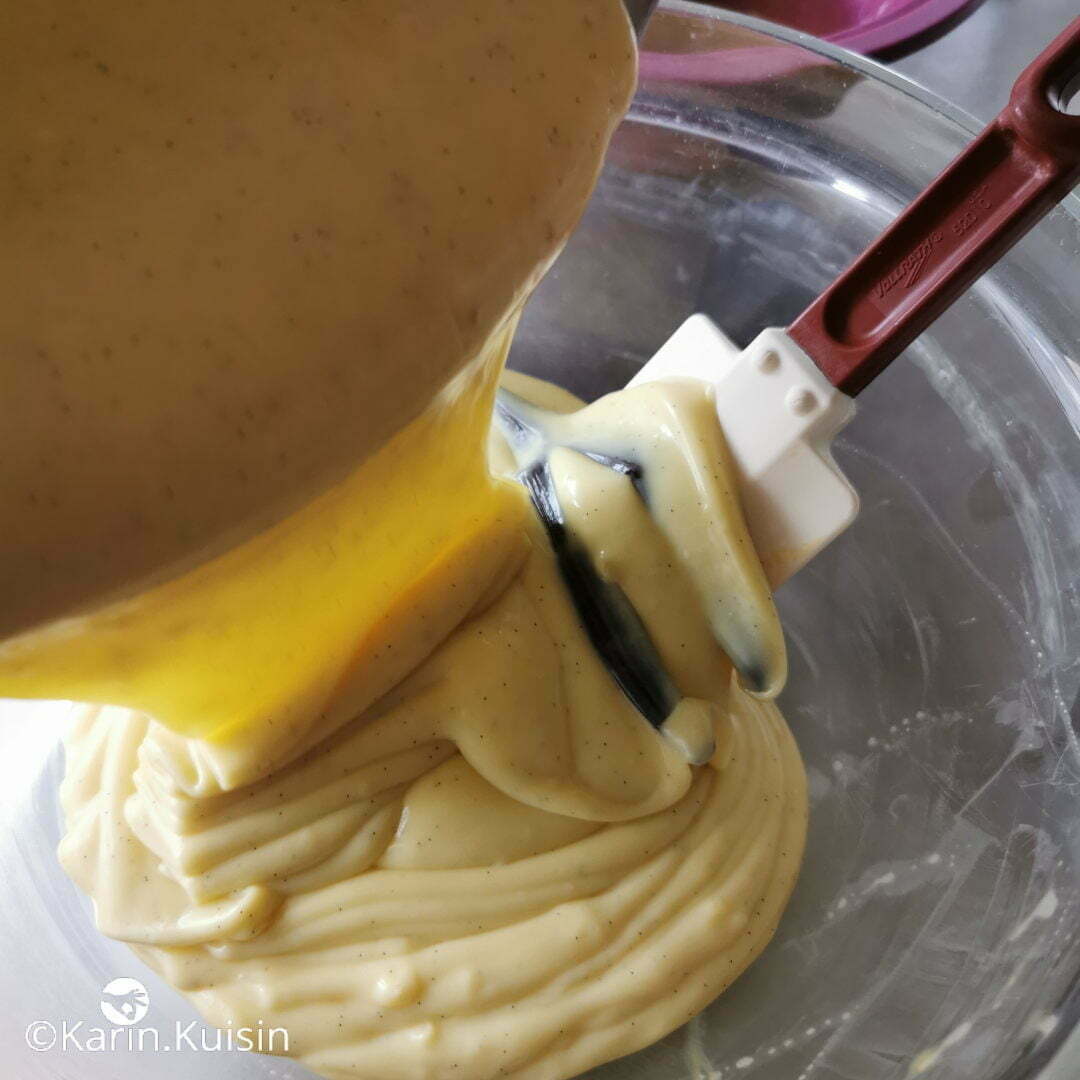 crème pâtissière verser plat