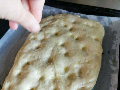 focaccia sel saupoudrer