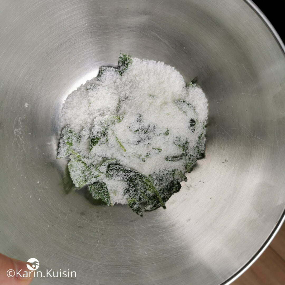 sucre basilic frotter