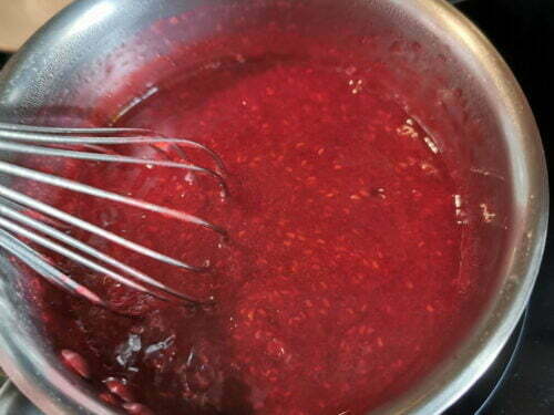 confit framboise ébullition