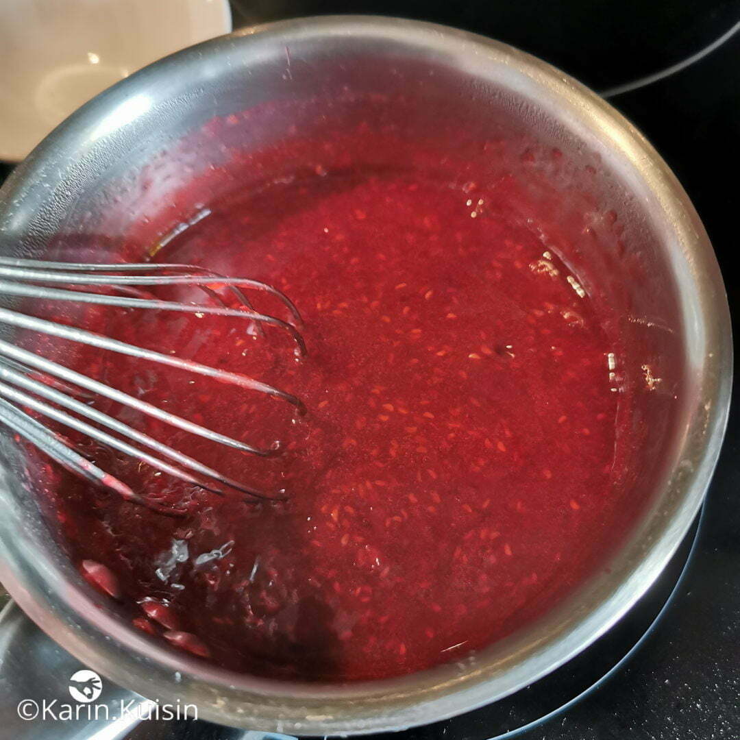 confit framboise ébullition