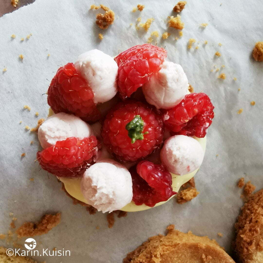tarte framboise yuzu basilic final