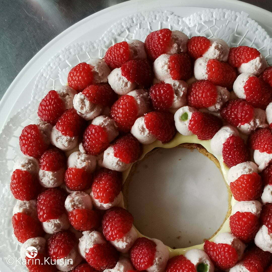 tarte framboise yuzu basilic final