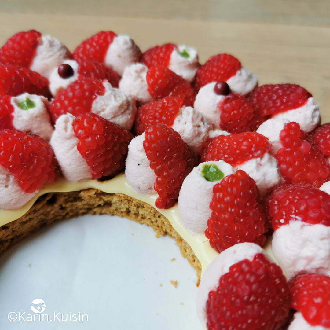tarte framboise yuzu basilic final