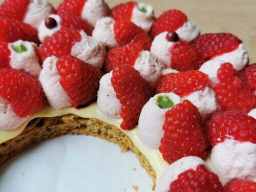 tarte framboise yuzu basilic final