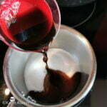 sucre vinaigre verser