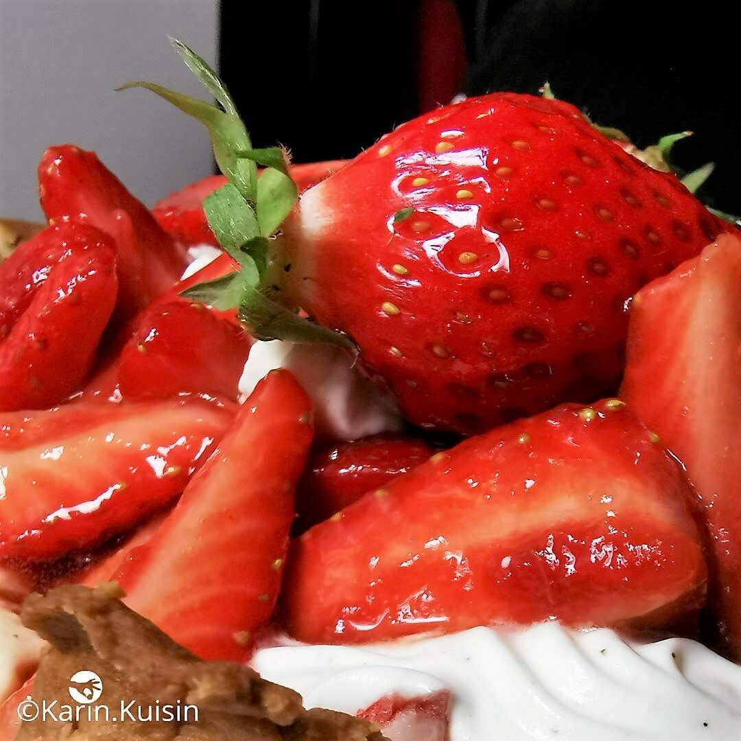 tarte créative fraise caramel balsamique