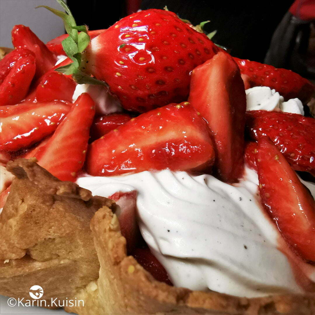 tarte créative fraise caramel balsamique