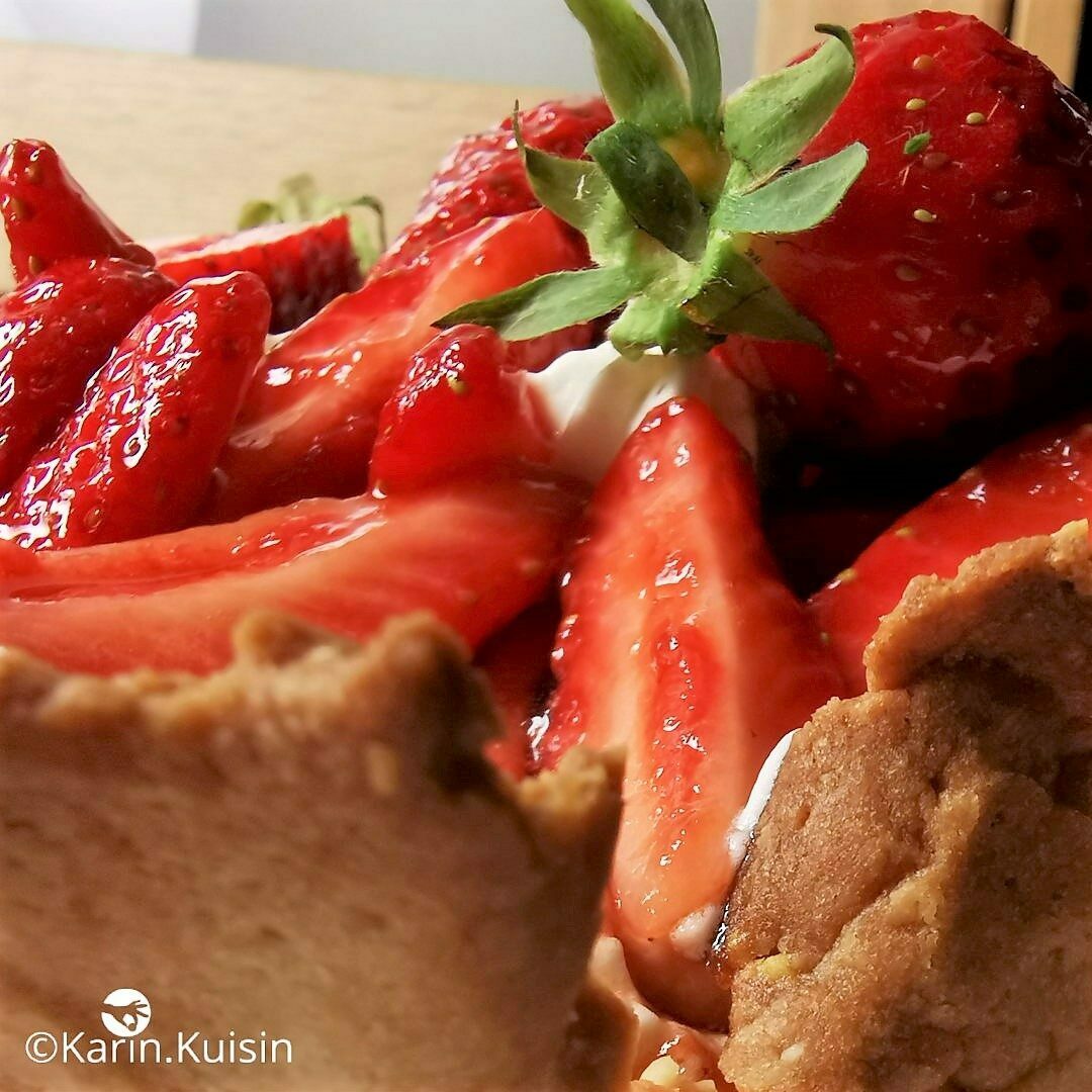 tarte créative fraise caramel balsamique