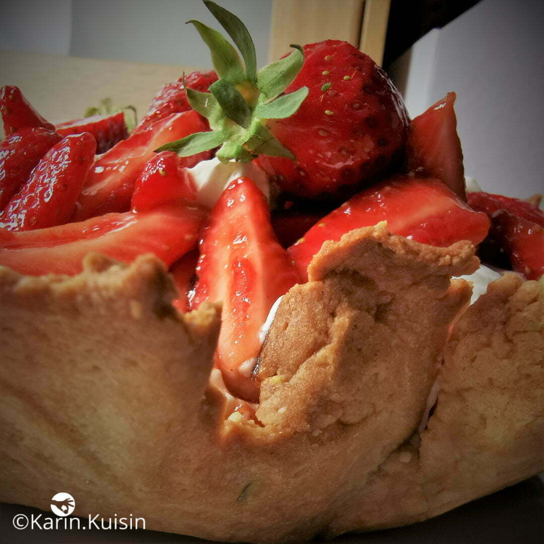 tarte créative fraise caramel balsamique