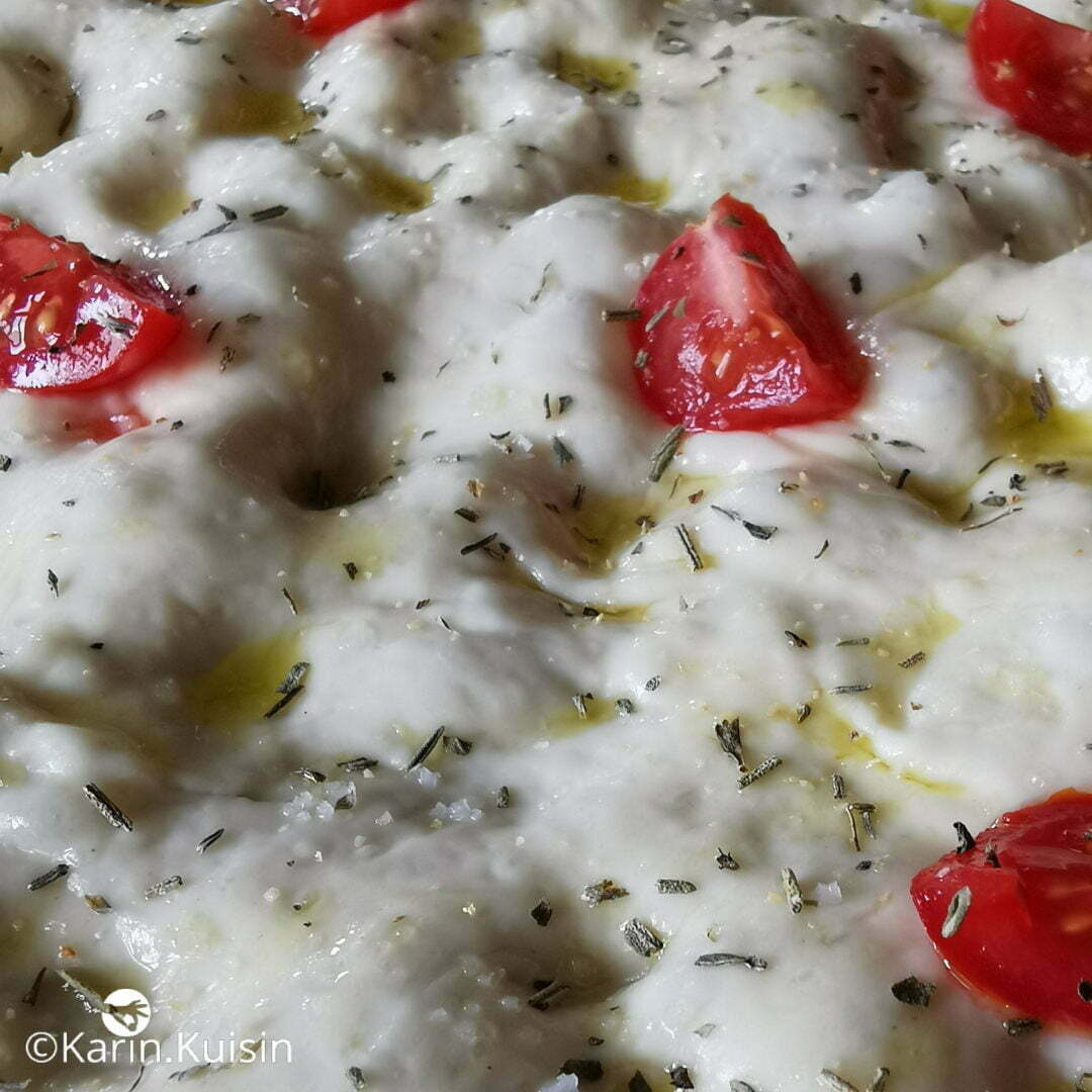 focaccia garniture ajouter