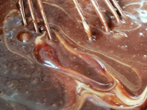 appareil brownie crème fraîche ajouter