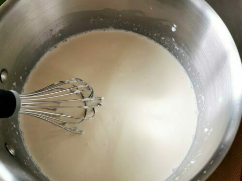 crème lait mélanger