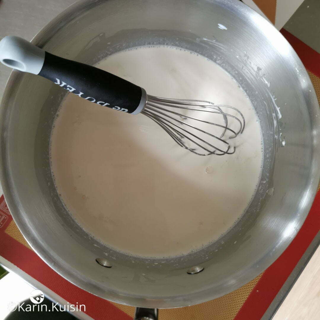 crème lait gélatine reposer