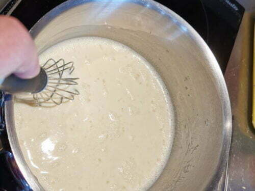 lait crème pectine cuire