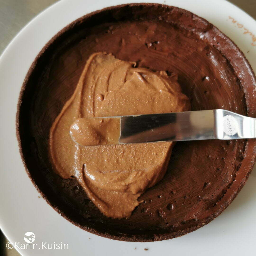 fond tarte chocolat gianduja étaler