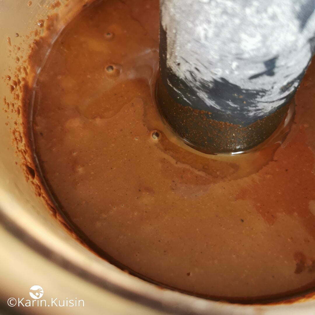 pâte tartiner chocolat melanger