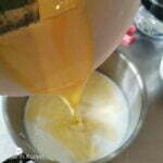 oeuf sucre fécule lait verser