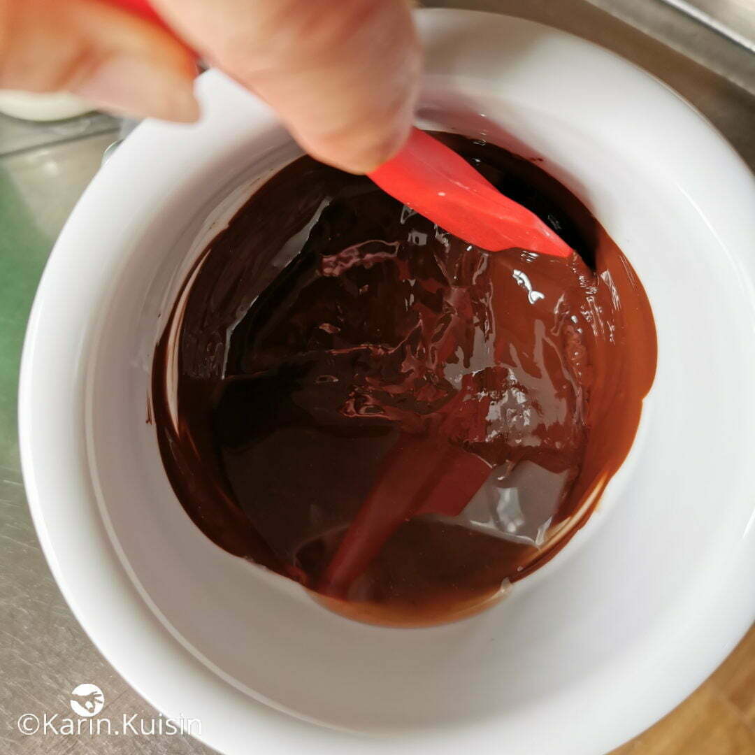chocolat huile mélanger