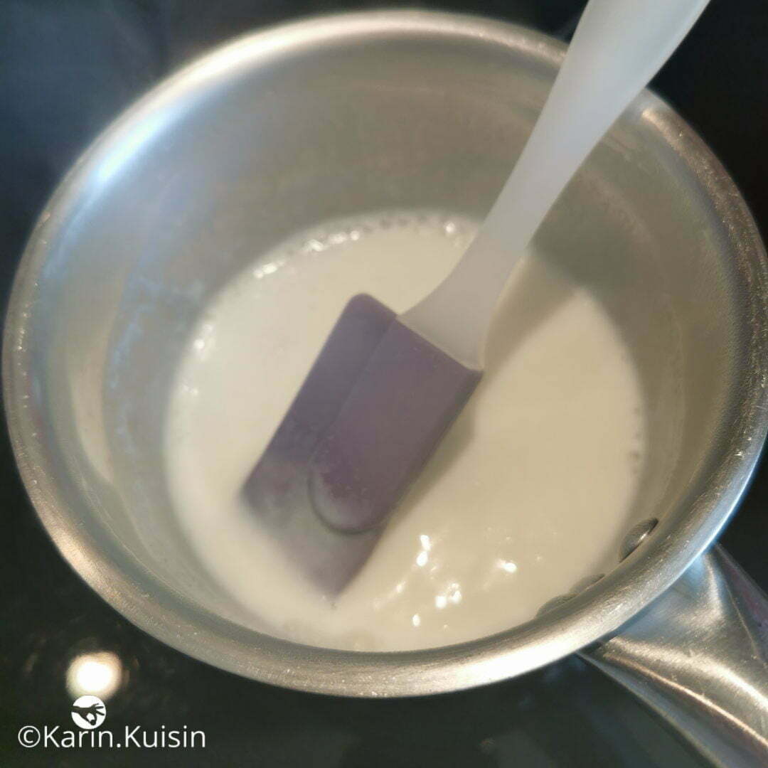 crème pectine bouillir