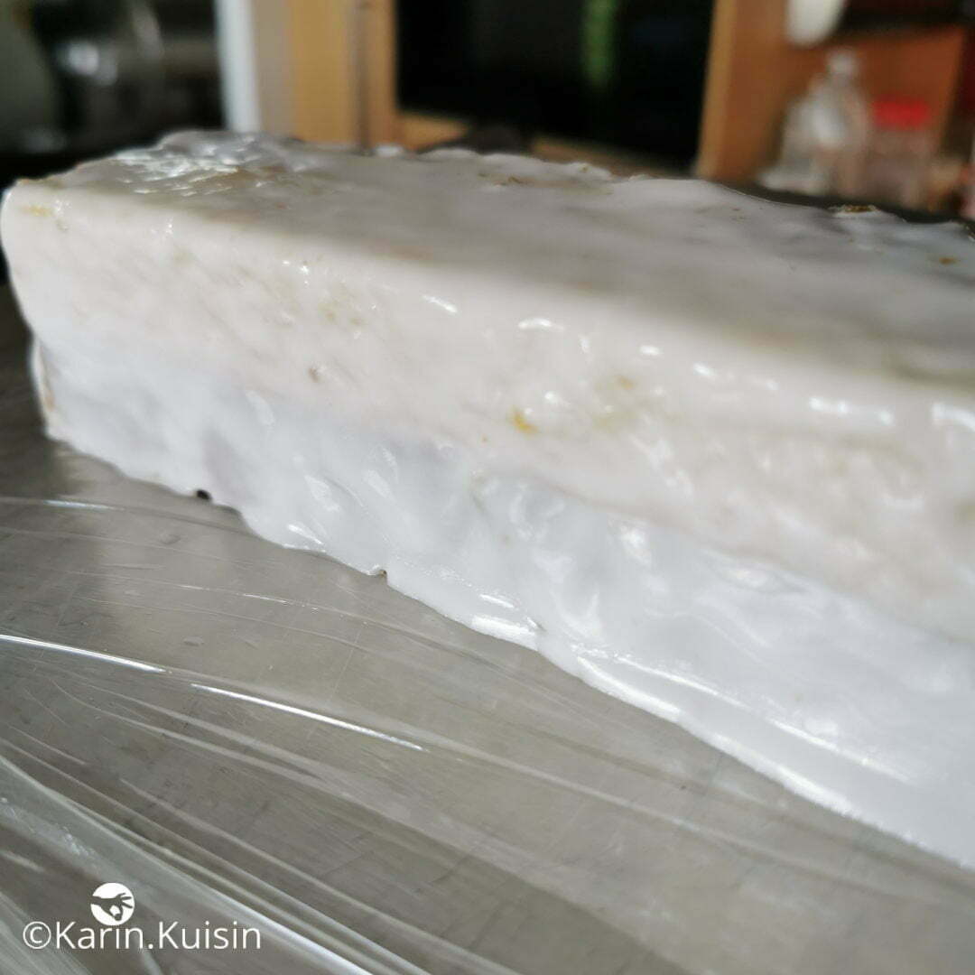 cake damier raté glaçage blanc