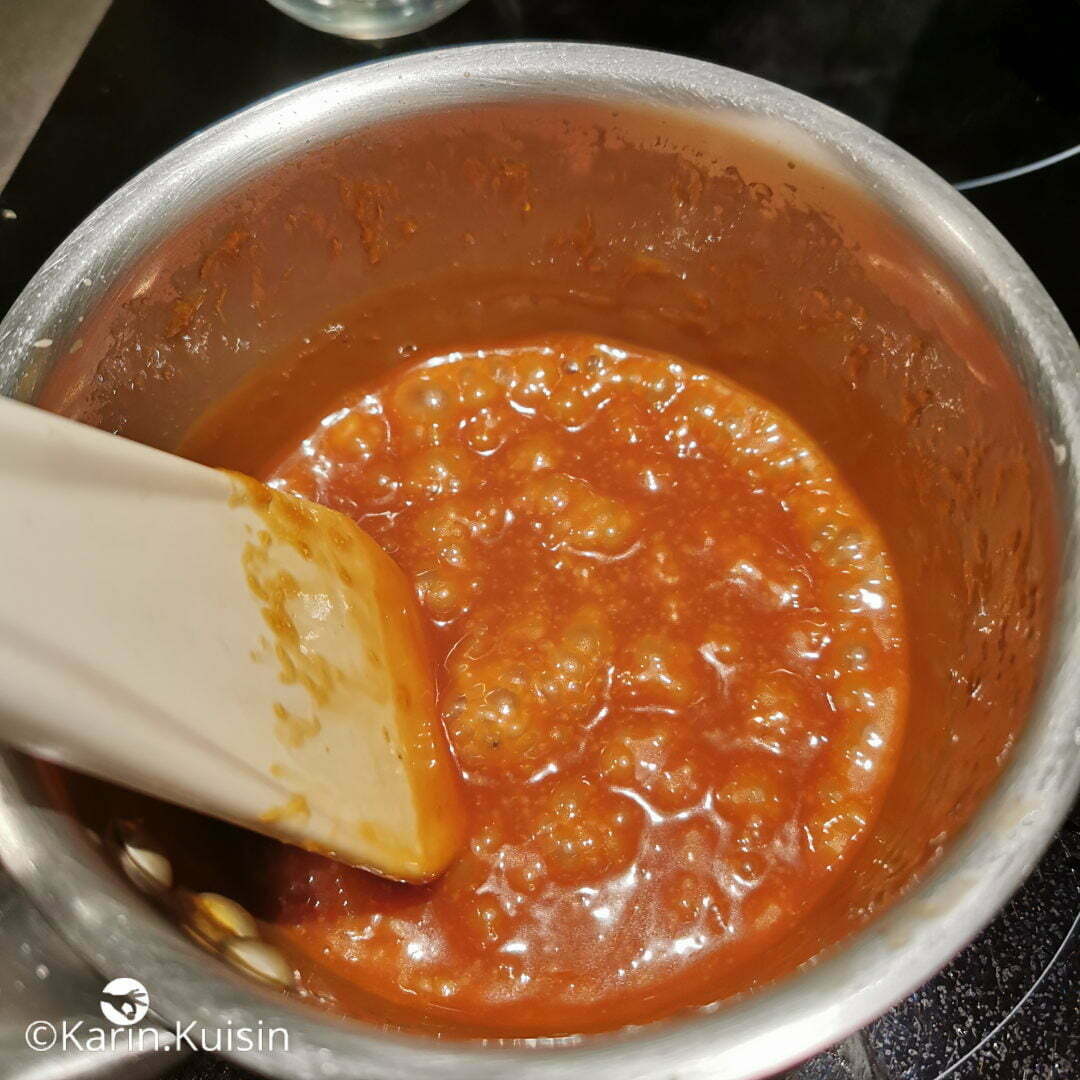 caramel crème mélanger