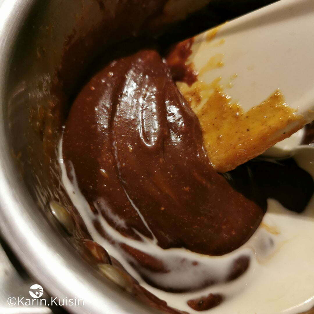caramel choclat praliné crème ajouter