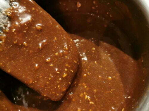caramel praliné chocolat sarrasin ajouter