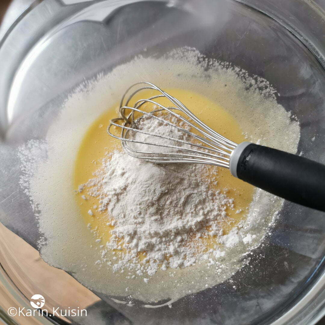 oeuf sucre fécule ajouter