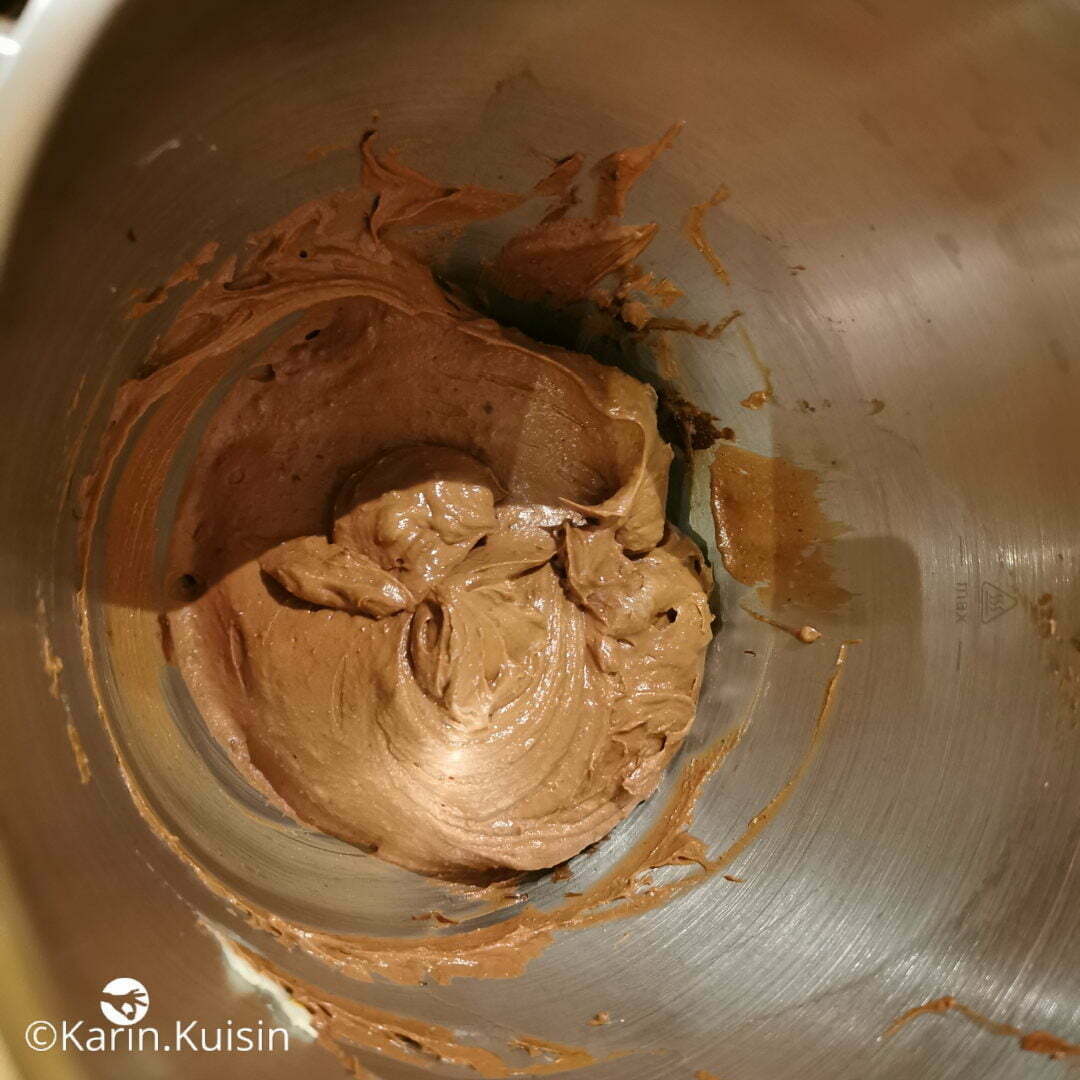 crème chocolat noisette mélanger