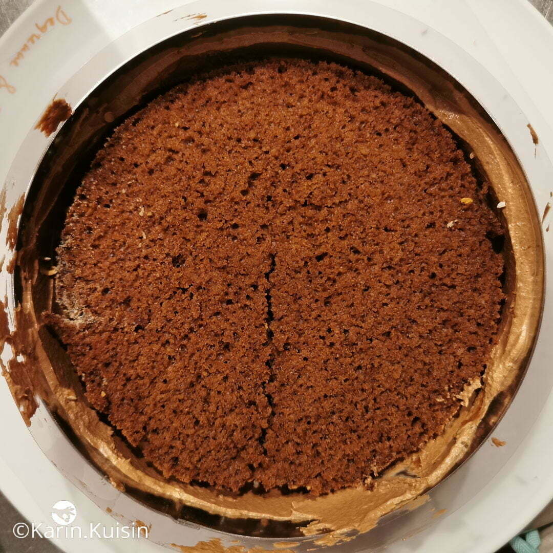 gâteau biscuit chocolat montage