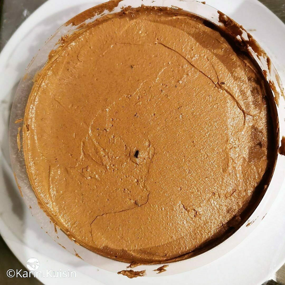 gâteau crème lisser montage