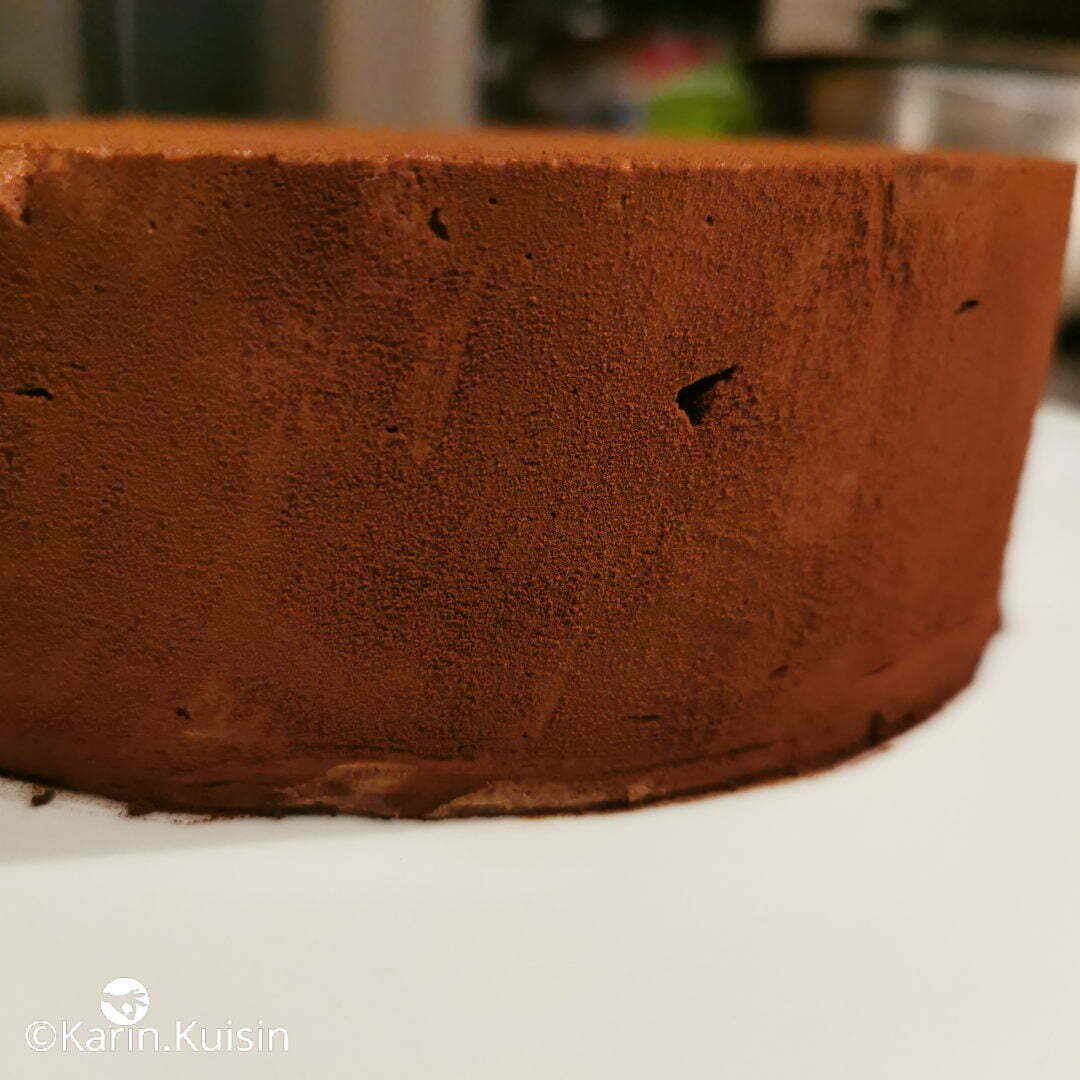 cacao gâteau saupoudrer
