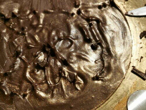 plaque décor chocolat cercle détailler