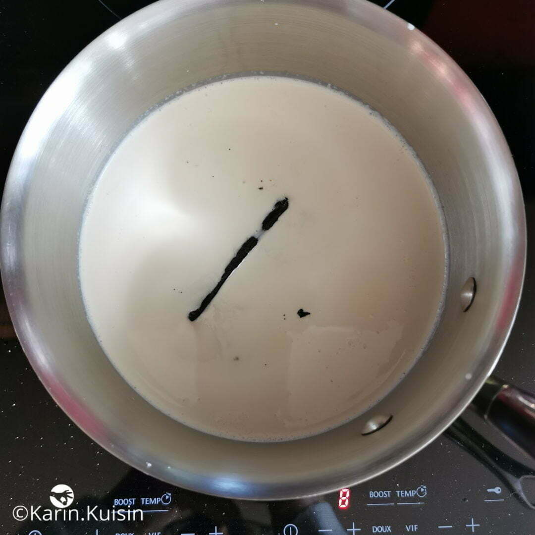 lait crème vanille infuser