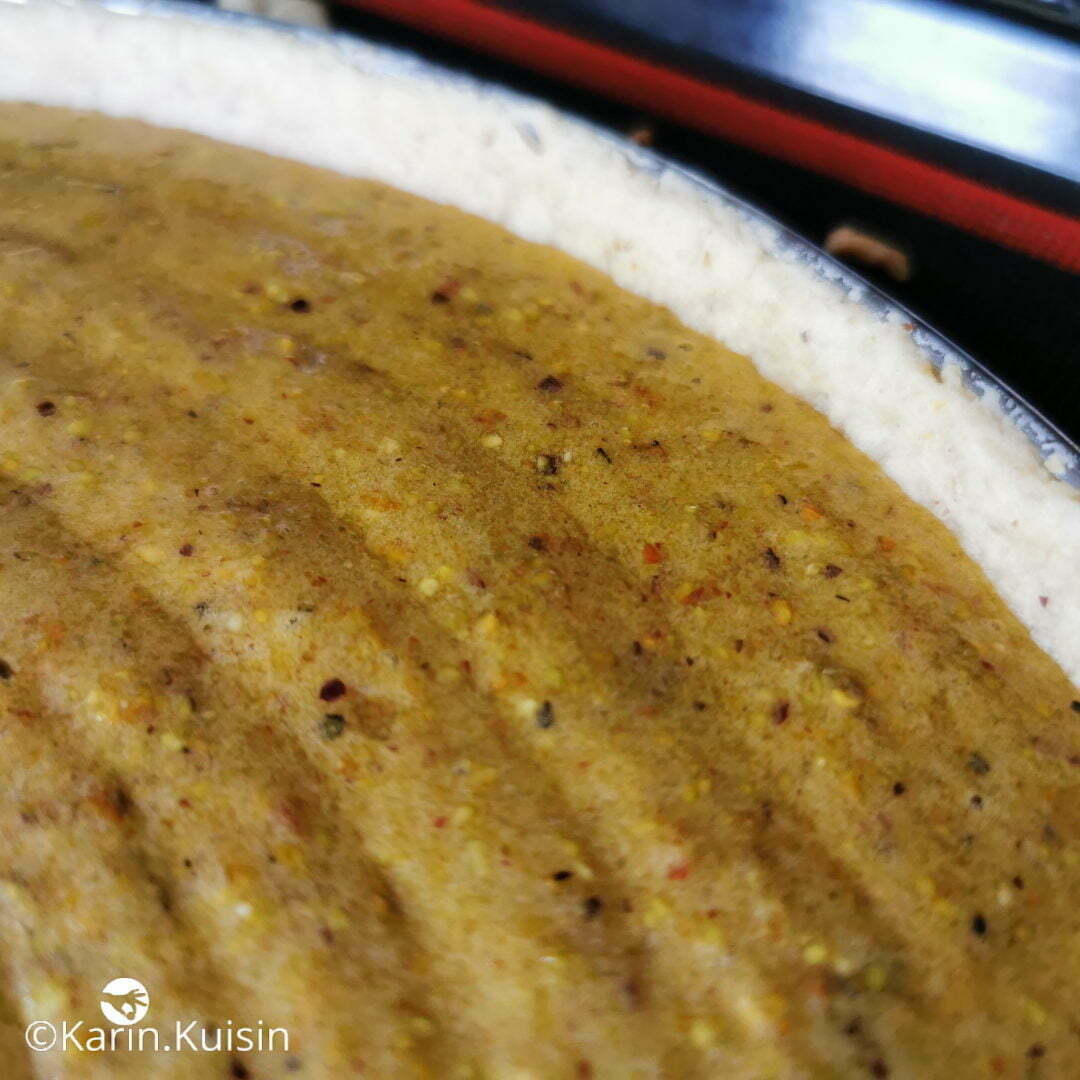 crème pistache tarte pocher