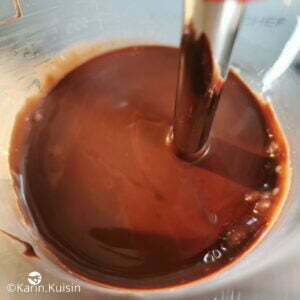 glaçage chocolat mixer