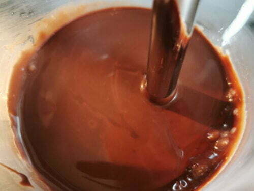glaçage chocolat mixer