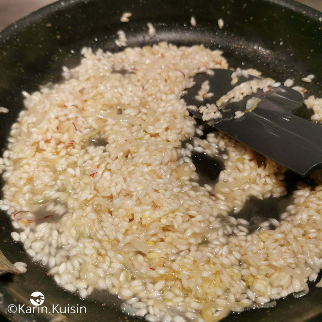 risotto safran mélanger