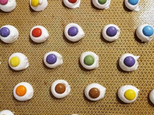 oeil meringue halloween smartie